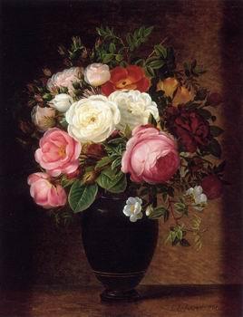 unknow artist Floral, beautiful classical still life of flowers.039 oil painting picture